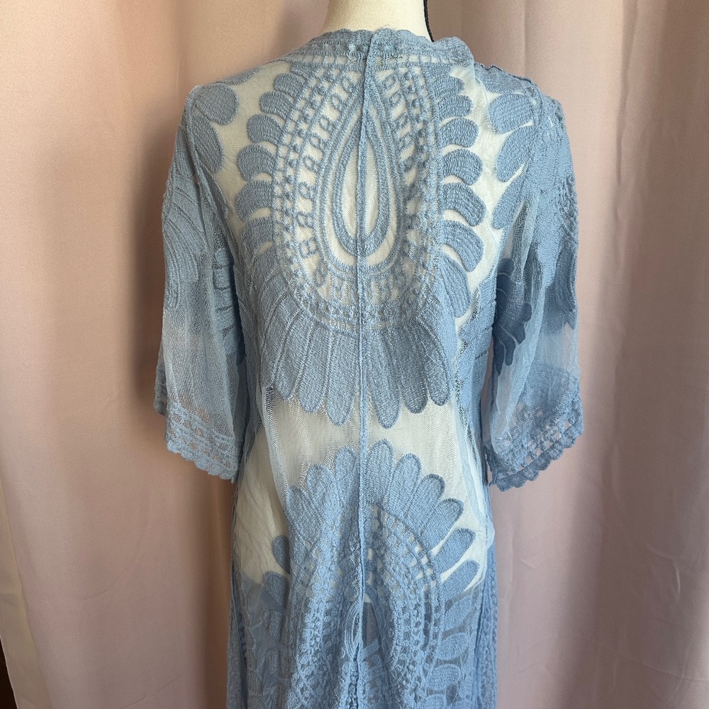 Rebellion Kimono style light blue cardigan